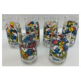 1983 SMURF Collectors Glasses