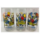 1983 SMURF Collectors Glasses