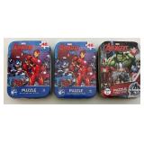 Misc. Superhero Puzzles In Decorative Tins & More