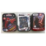 Misc. Superhero Puzzles In Decorative Tins & More