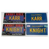 Knight Rider Replica License Plates
