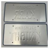 Knight Rider Replica License Plates