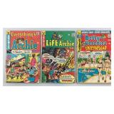 Misc. 25  Cent Cartoon Comics Including  ARCHIE & More (Some With Name Writtten In Pen)