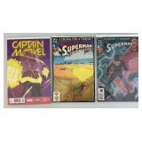 Misc. Comics Including Captain Marvel And More (Bagged & Boarded)