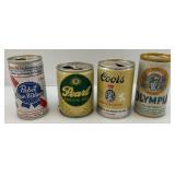 Vintage Wood Crate & Beer Can Collection Including HAMM