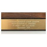 1988 Car Show Trophy With Chevelle On Top 21"