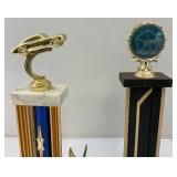 Misc. Vintage Car Show Trophys With Cars On Top 5", 10", 11", 12", 13 1/2", 19"