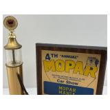1990 MOPAR MANIA Car Show Trophy 1st Place With Gas Pump Décor 14"