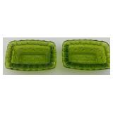 Vintage Zippo Lighters & Vintage Ashtrays Including Green Daisy & Button Ashtrays