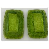 Vintage Zippo Lighters & Vintage Ashtrays Including Green Daisy & Button Ashtrays