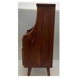 Vintage Mid-Century Small Two Drawer Side Table Or Smoke Stand (Needs Some Screws In Legs)