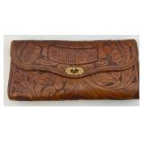 Vintage Tooled Leather Hand Bag (Very Old)
