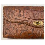 Vintage Tooled Leather Hand Bag (Very Old)