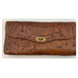 Vintage Tooled Leather Hand Bag (Very Old)
