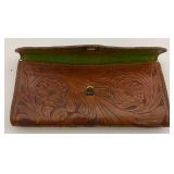 Vintage Tooled Leather Hand Bag (Very Old)