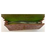 Vintage Tooled Leather Hand Bag (Very Old)
