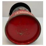 1971 Red Coleman Lantern (Glass Globe Is Cracked) With Carrying Case