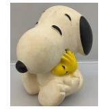 Vintage Mateel Petter Cotton Tail Tin Litho Crank Misic Box (Works) & SNOOPY Squeeze Toy