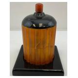 Two Vintage Art Deco Cigarette Holders 1= Bakelite Has Cracks In Bakelite 1= Roll Top Both Very Cool
