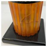 Two Vintage Art Deco Cigarette Holders 1= Bakelite Has Cracks In Bakelite 1= Roll Top Both Very Cool
