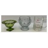 Misc. Vintage Glass Items Including Budweiser Beer Mug & More