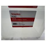 4x Staples File Box 18.1in H x 14.1in Wx 7inD