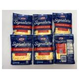 B. 6x 8oz Kraft Signuature Cheddar Blend Shredded