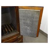 Antique Seeger Wood Chest Freezer w/Brass Hardware