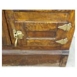 Antique Seeger Wood Chest Freezer w/Brass Hardware