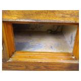 Antique Seeger Wood Chest Freezer w/Brass Hardware
