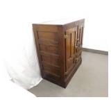 Antique Seeger Wood Chest Freezer w/Brass Hardware