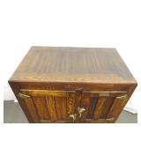 Antique Seeger Wood Chest Freezer w/Brass Hardware