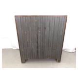Antique Seeger Wood Chest Freezer w/Brass Hardware