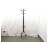 Antique Brass and Copper Coat Rack