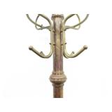 Antique Brass and Copper Coat Rack