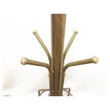 Antique Brass and Copper Coat Rack