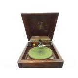 WORKING Antique Victrola Record Player, Records, and Needles
