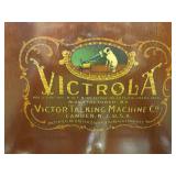 WORKING Antique Victrola Record Player, Records, and Needles