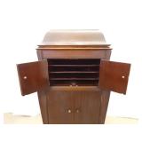 WORKING Antique Victrola Record Player, Records, and Needles