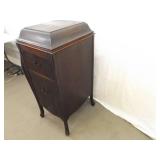 WORKING Antique Victrola Record Player, Records, and Needles