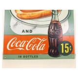 Coca-Cola Metal Sign and Canada Dry Serving Tray