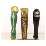 Lot of 9 Beer Tappers On Displays w/Extra Display Stands
