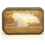 Antique Wood Framed "Dawn" by Robert Wood