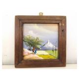Lot of Small and Miniature Framed Accent Oil Paintings