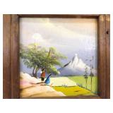 Lot of Small and Miniature Framed Accent Oil Paintings