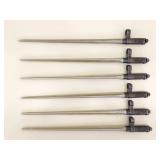 Lot of 6 Vintage SKS Spike Bayonets