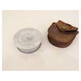 WWI and WWII Archive of Rations, Gas Mask Canister, Bag, etc.