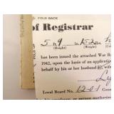 WWI and WWII Archive of Rations, Gas Mask Canister, Bag, etc.