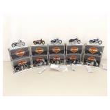 Lot of 10 in Original Boxes Maisto 1:18 Harley Davidson Die Cast