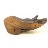 Medium Sized Wood Carved Grizzly Bear Sculpture